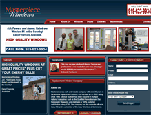 Tablet Screenshot of masterpiecewindows.com